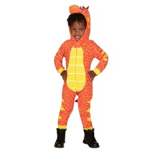 NWT Tipsy Elves Kids Orange Dino Unisex Costume